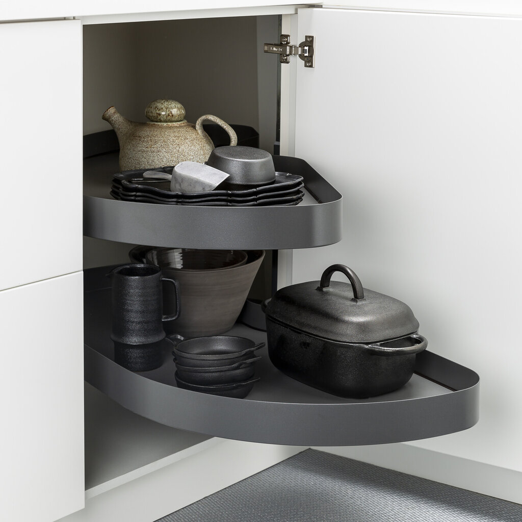 Indretning udtræksbar hjørne grå 60