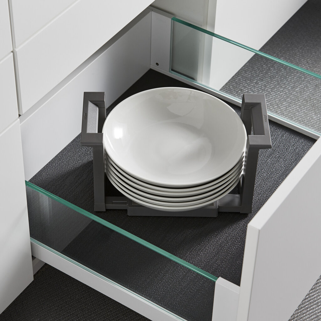 Tallerkenholder hvid glas 1 Tallerkenholder hvid glas 1