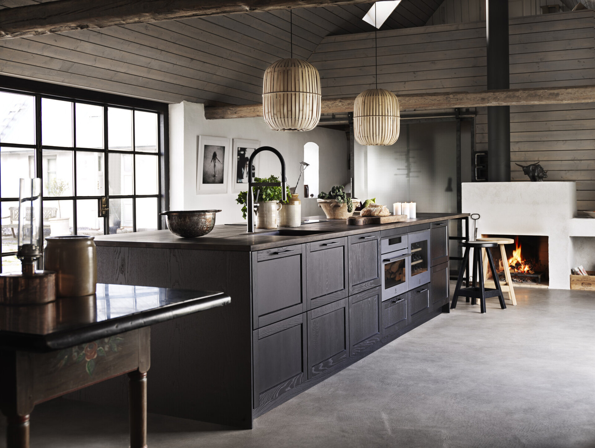 Køkkeninspiration Gastro eg sortbejdset