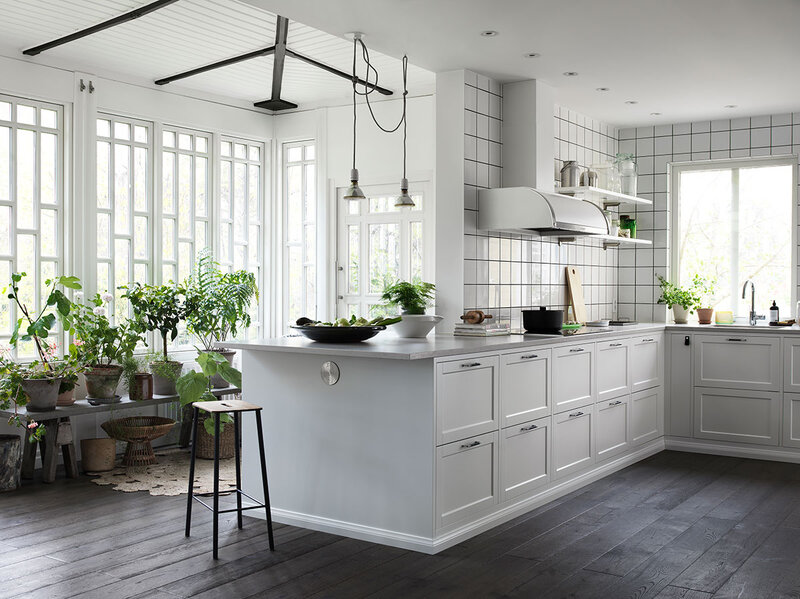 Køkken - Gastro malet hvid