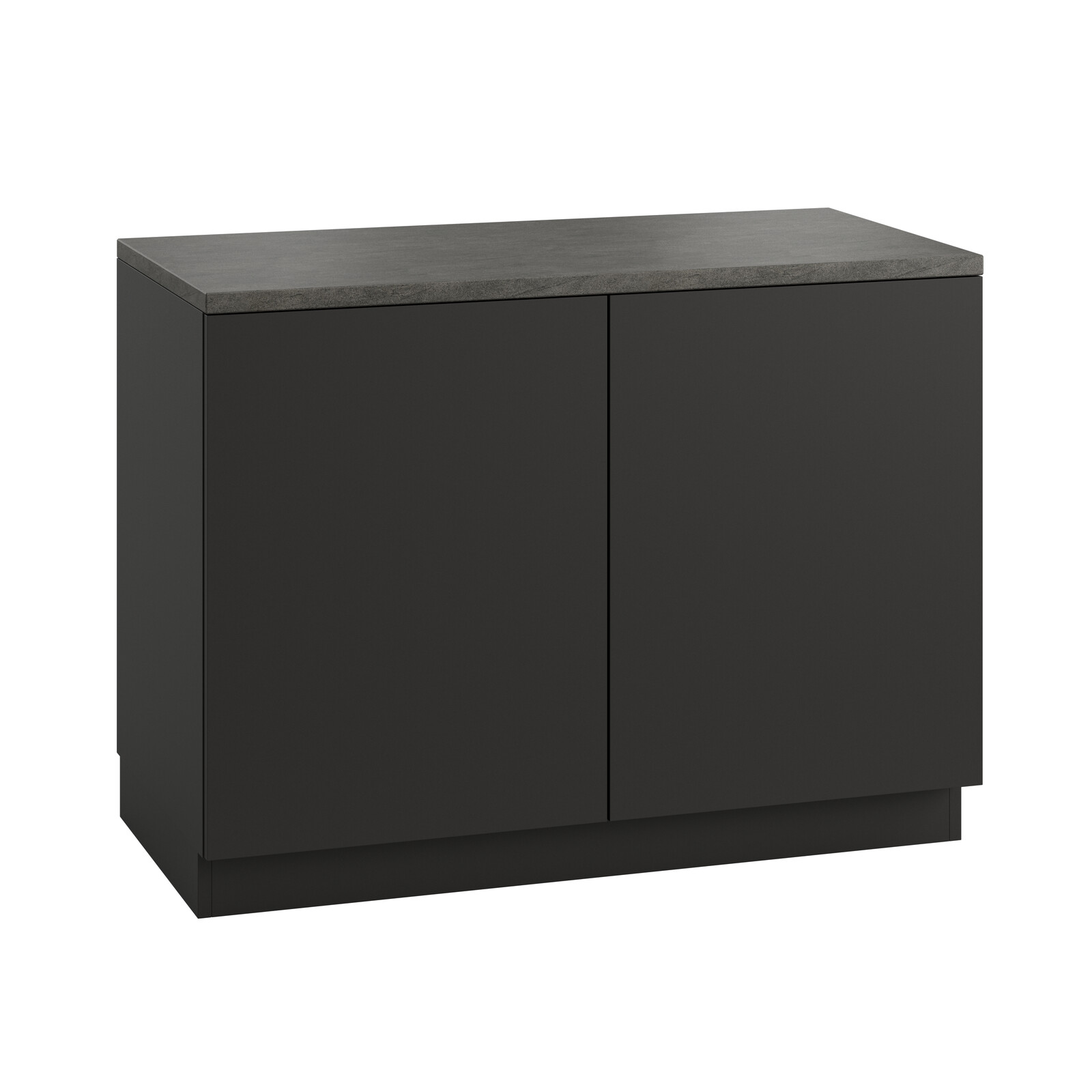 Kjøkkenlåge Fenix sort underskabap