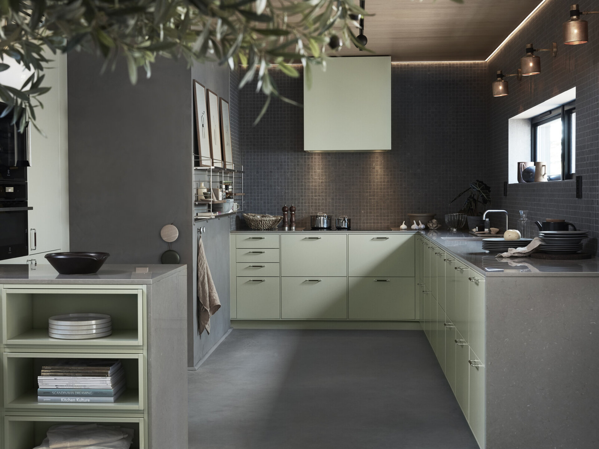 Køkkeninspiration Bistro lindeblomstgrøn system 10