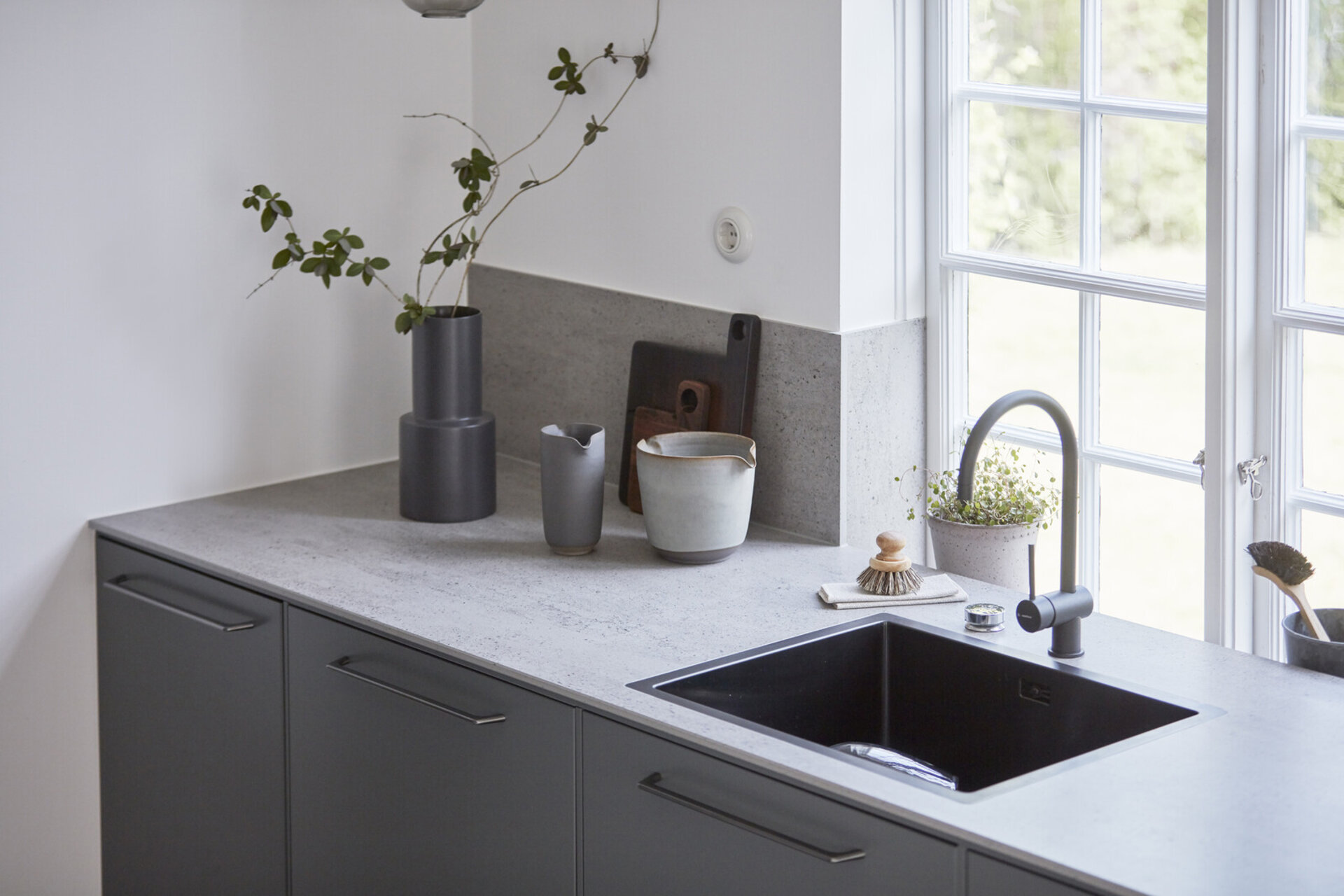 Køkkeninspiration Bistro grøngrå