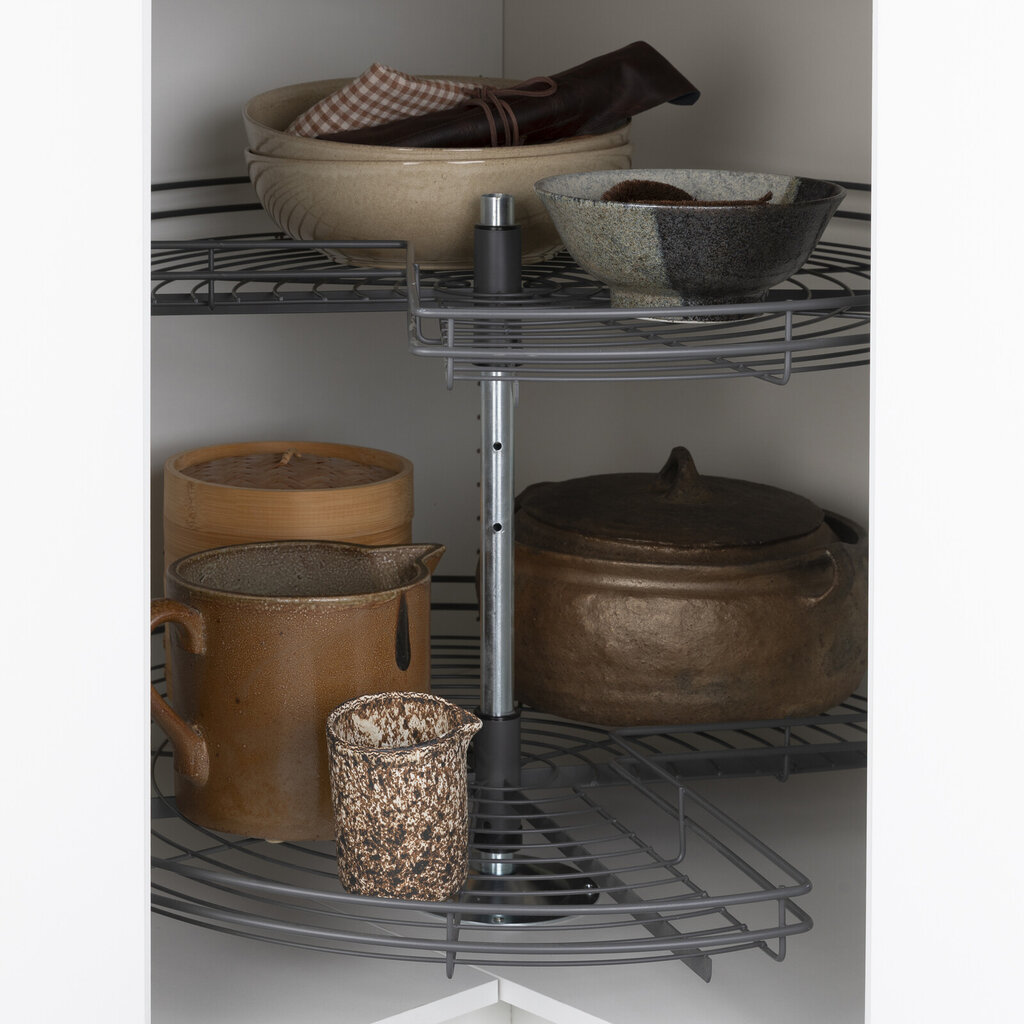 Gitterhylde trekvart karrusel