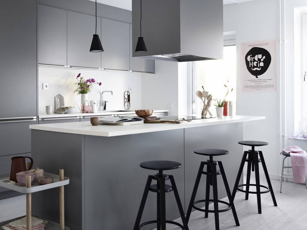Køkkeninspiration Bistro mørkegrå