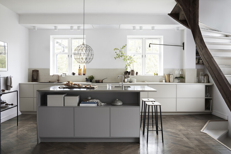 Køkkeninspiration Bistro østersbeige og varmgrå